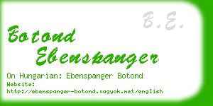 botond ebenspanger business card